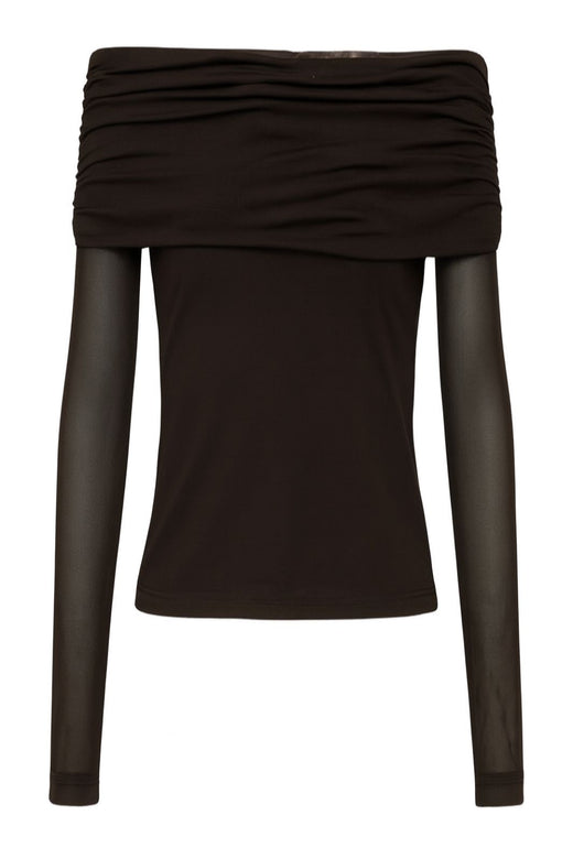 A-View - Kit Blouse AV8189 - 194 - Dark Brown Bluser 
