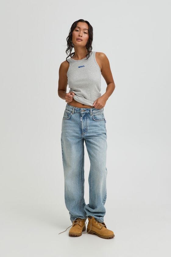 Ball - Basaga Straight Jeans 50408017 - 900005059 - 90S Medium Blue Indiigo Jeans 