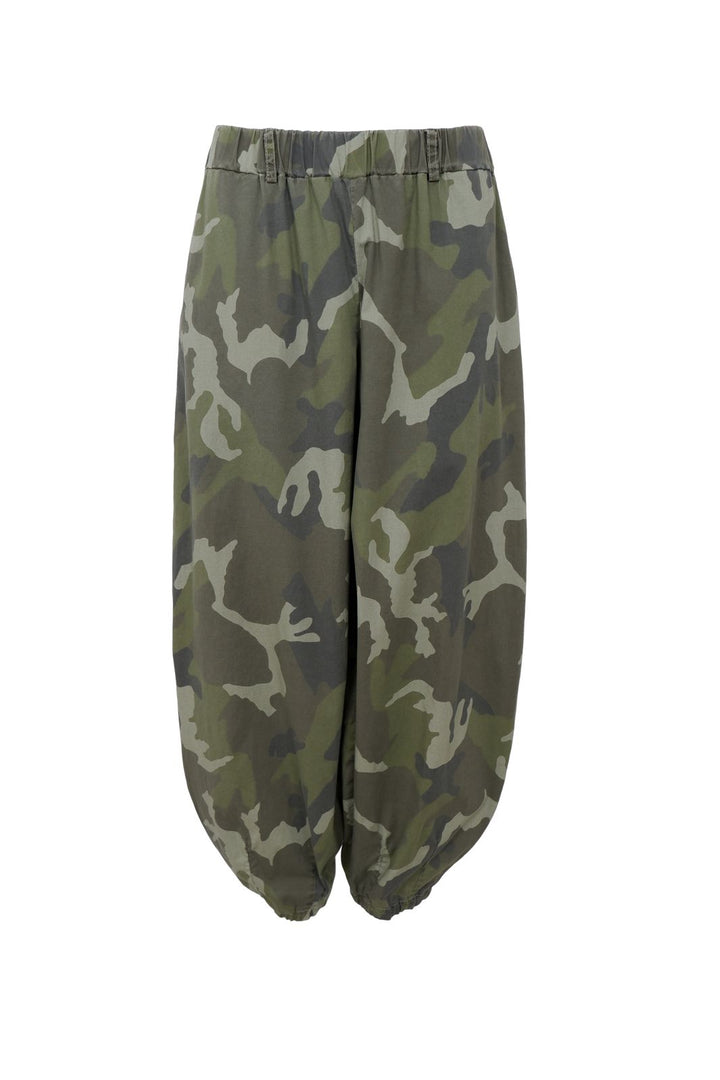 Black Colour - Bcally Balloon Pant 41202 - Army Camouflage