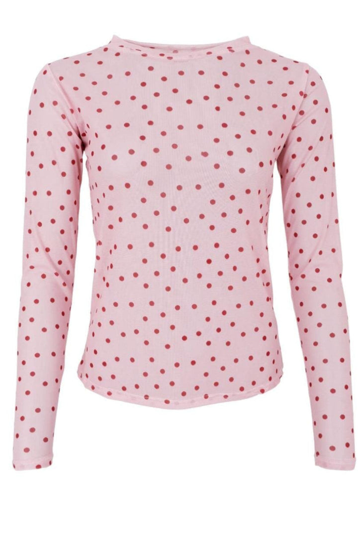 Black Colour - Bcannie Mesh Blouse 3846 - Shirts - Rose Dot Bluser 