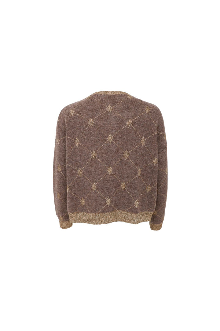 Black Colour - Bcelva Knit Cardigan 1228 - Taupe