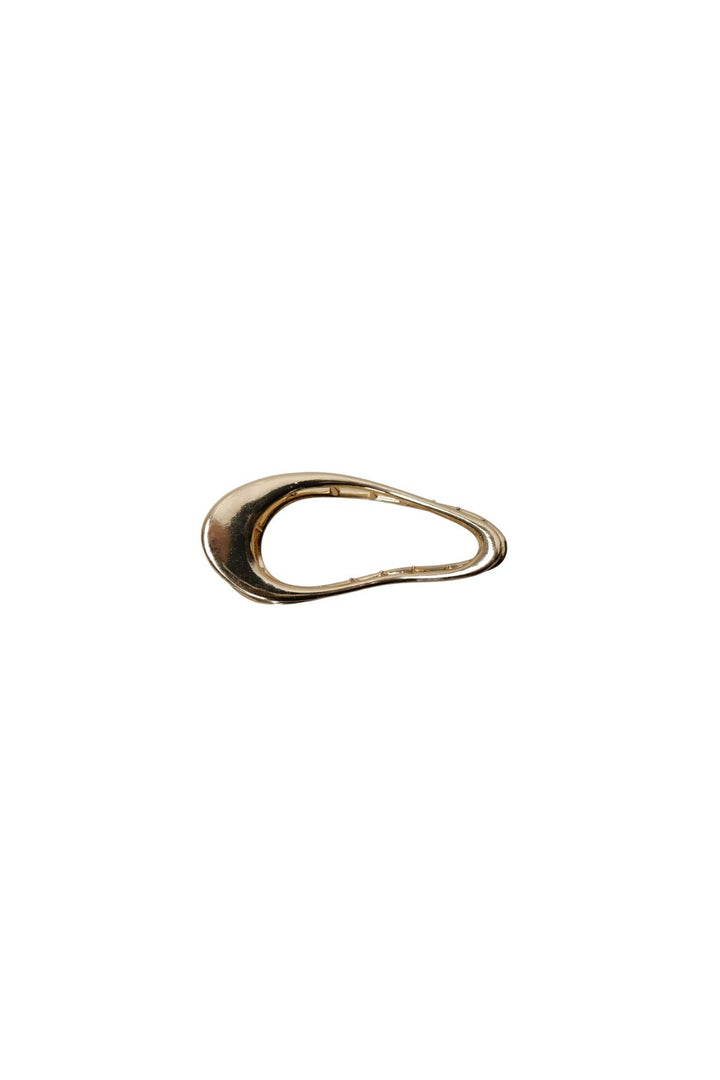 Black Colour - Bcflow Matt Hair Claw 6029 - Matt Gold Coloured