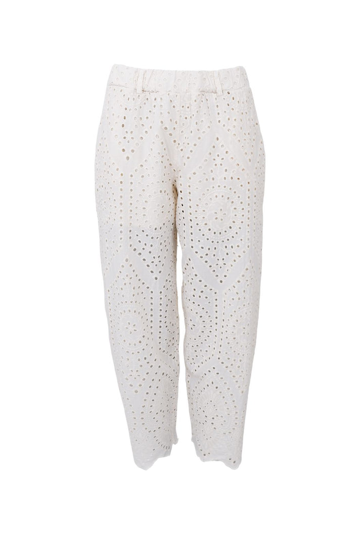Black Colour - Bcfrey Barrel Lace Pant 41196 - Creme