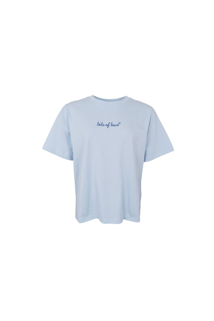 Black Colour - Bclove Ss Tee 41142 - Shirts - Lt. Blue