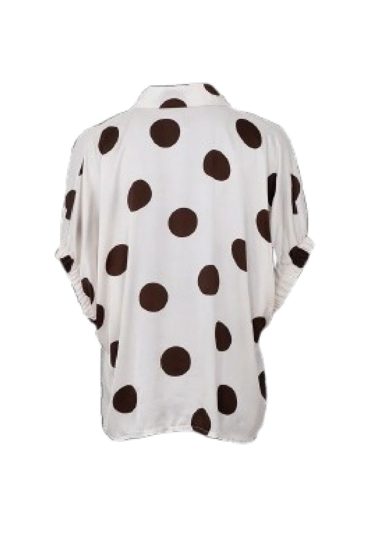 Black Colour - Bcmabel Shirt Blouse 40988 - Off White Dot