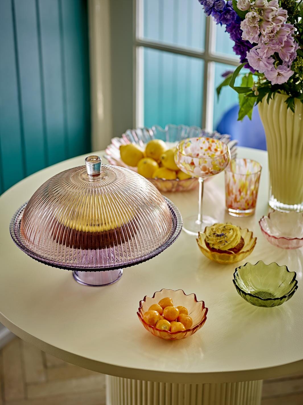Bloomingville - Kana Skål, Multifarvet, Glas 82068723 - Multi