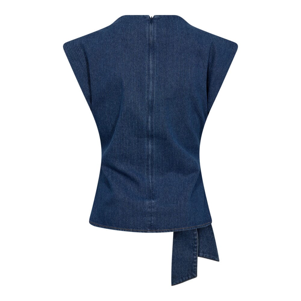 Co´Couture - Kimmycc Pleat Top 45001 - 555 - Dark Denim T-shirts 