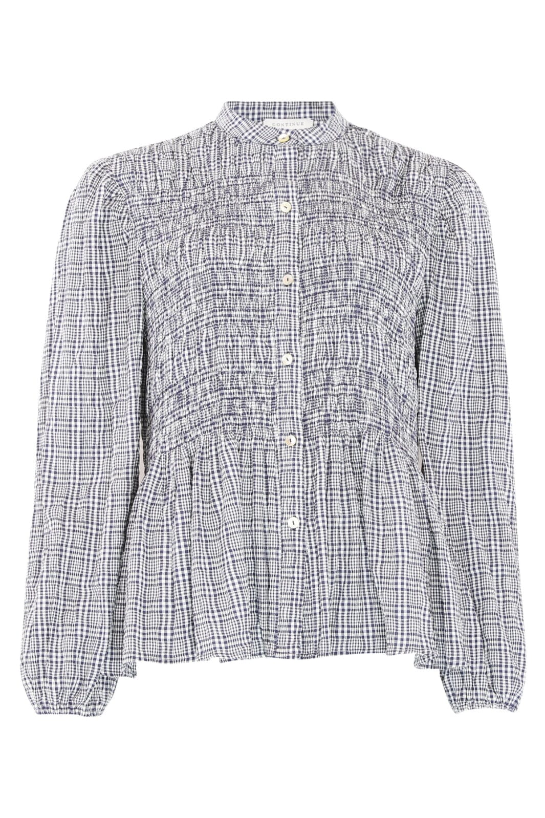 Continue - Chloe Smock Check 14998 - Blue Check