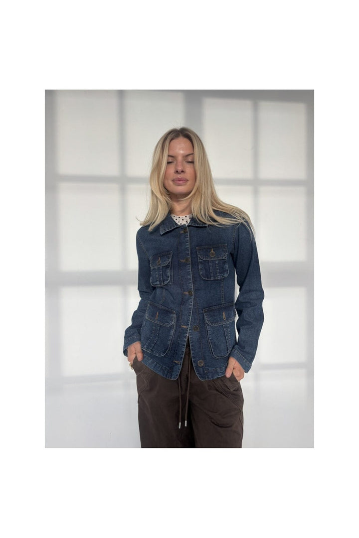 Continue - Henry Denim Embrodery 15133 - Denim Blue