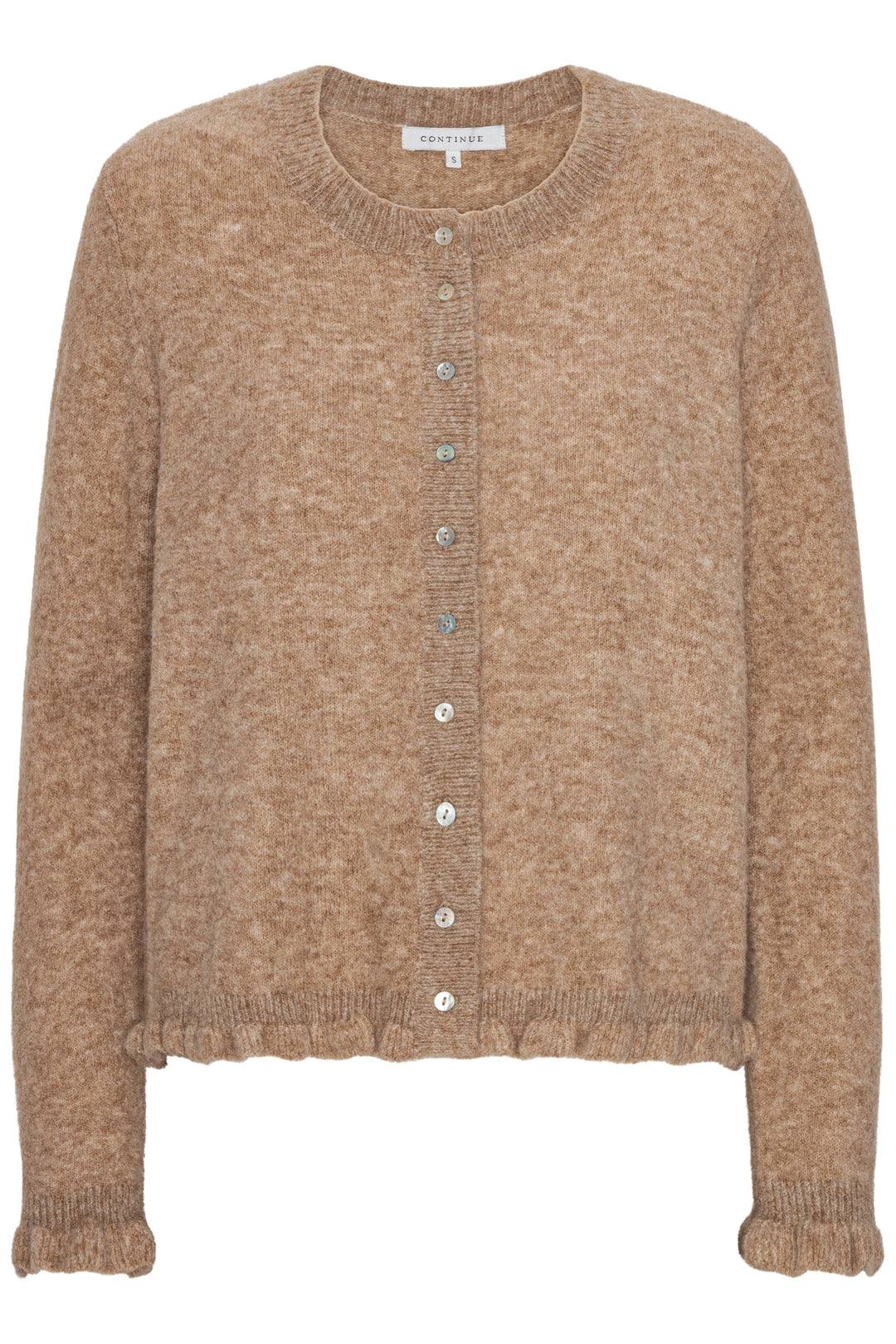 Continue - Sisse Knit 14896 - Nougat Strikbluser 