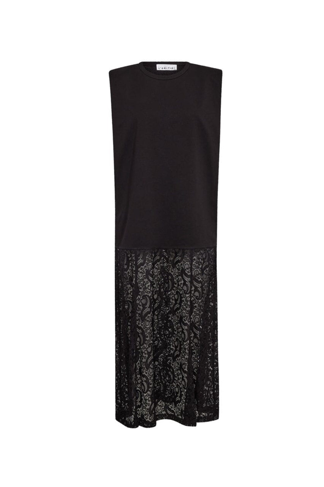 Haute L'Amitié - Summer Lace Tee Dress HL10535 - Black