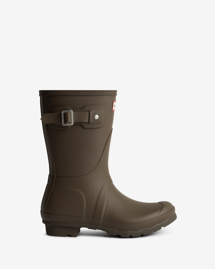 Hunter - Womens Original Short Boot Wfs1000rmacb - Chocolate Brown Gummistøvler 