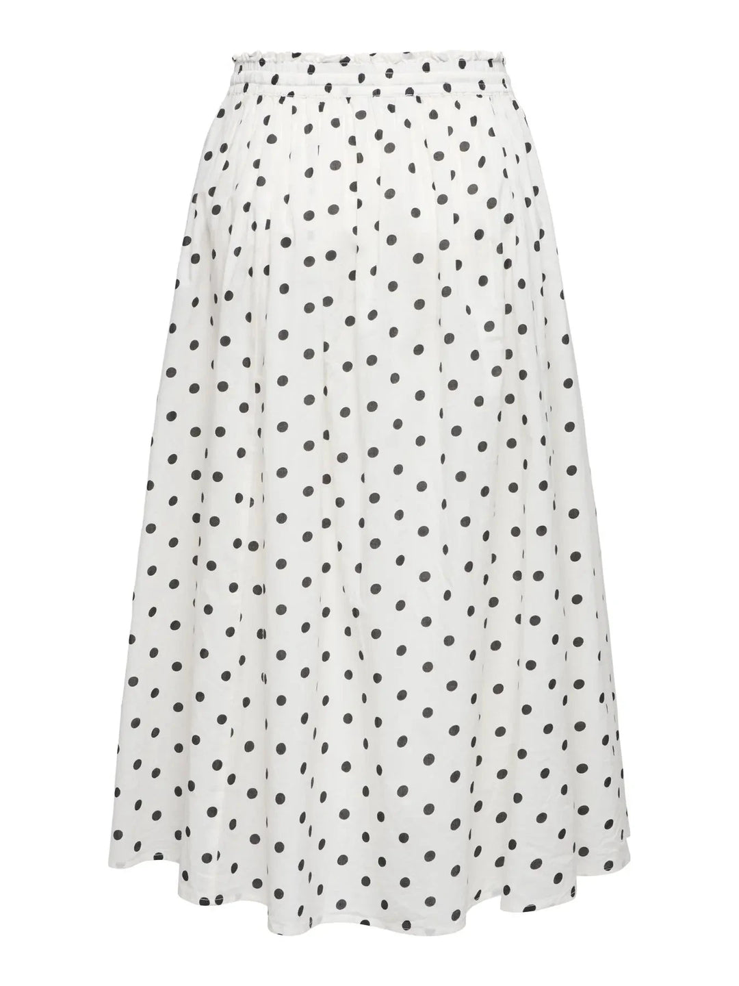 JDY - Jdydiego Maxi Skirt - 5040496 Cloud Dancer Black Dot Nederdele 