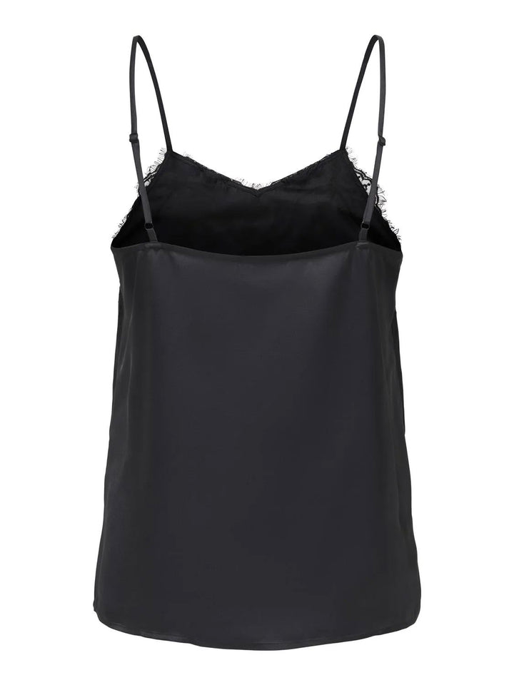 JDY - Jdyelly Lace Singlet - 5079428 Black Toppe 