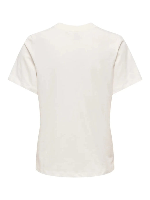 JDY - Jdypisa S/S Print Top - 4998331 Cloud Dancer Cherry T-shirts 