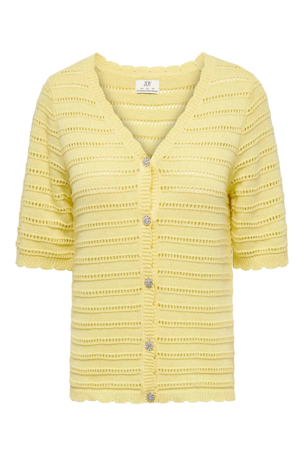 JDY - Jdytanja 2/4 V-Neck Cardigan Knt - 5020381 Double Cream Cardigans 