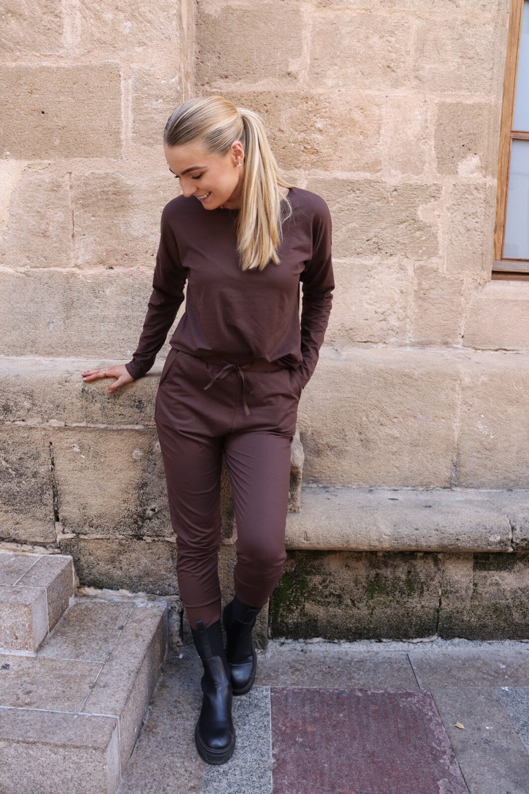 Liberte - Alma-Pants (Fleece) 9350 - Brown