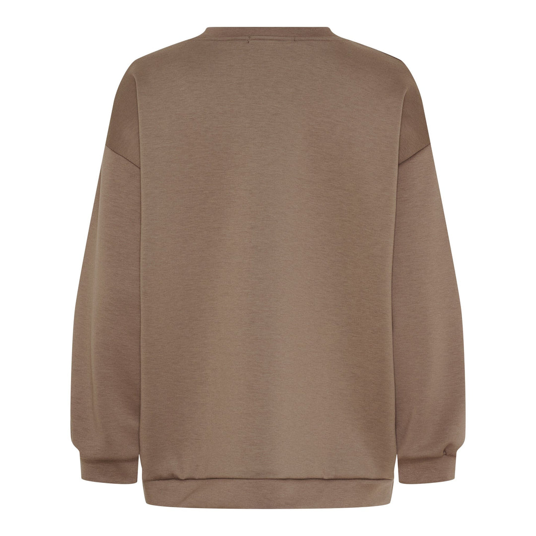 Marta Du Chateau - Mdchibiscus Sweatshirt 22659 - Fango Sweatshirts 