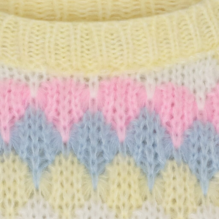 Marta Du Chateau - Mdcmy Knit 9660 - Yellow Strikbluser 