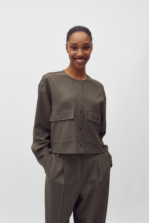 MbyM - Lican-M 63220742 - F84 - Deep Green Melange Skjorter 
