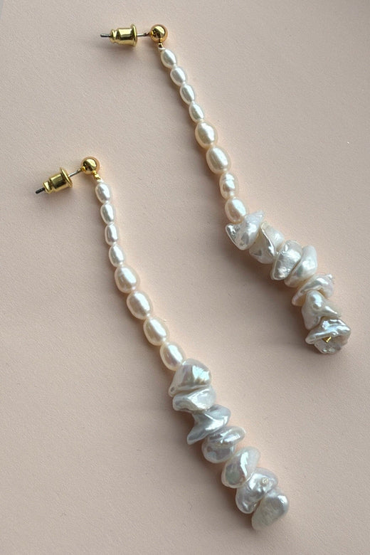 Mellow Moon - Ocean Earring - White Øreringe 