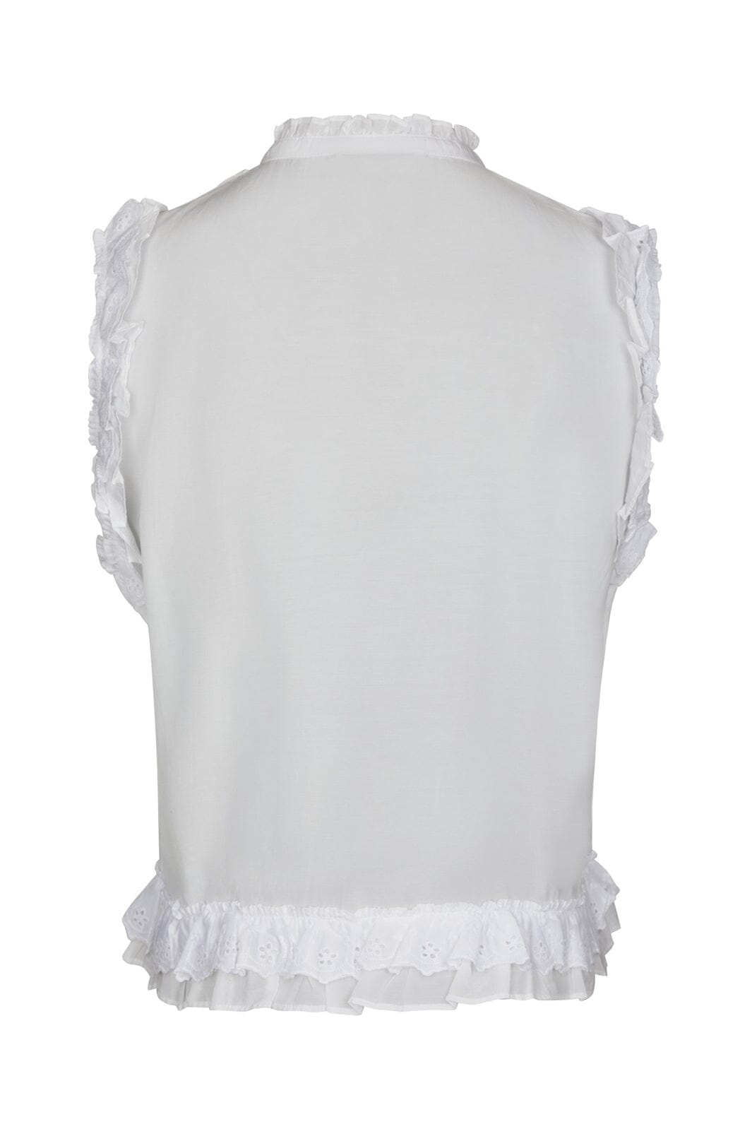 Neo Noir - Celia Ruffle Top 168323 - 120 - White