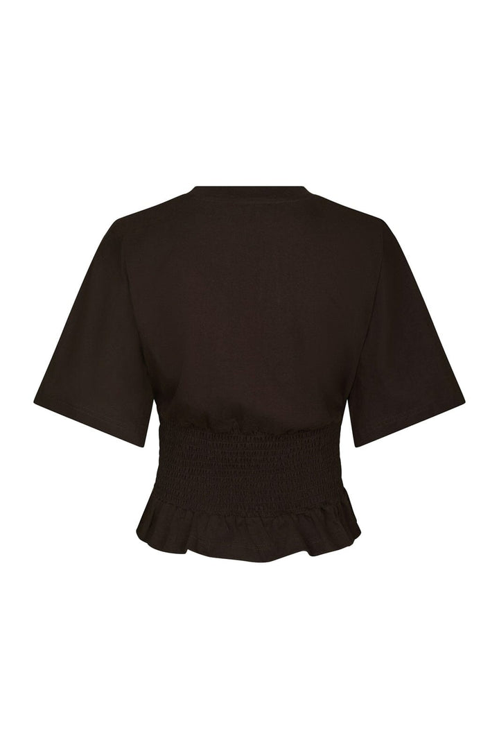 Neo Noir - Dray Boxy Smock Tee 165720 - 676 - Dark Brown
