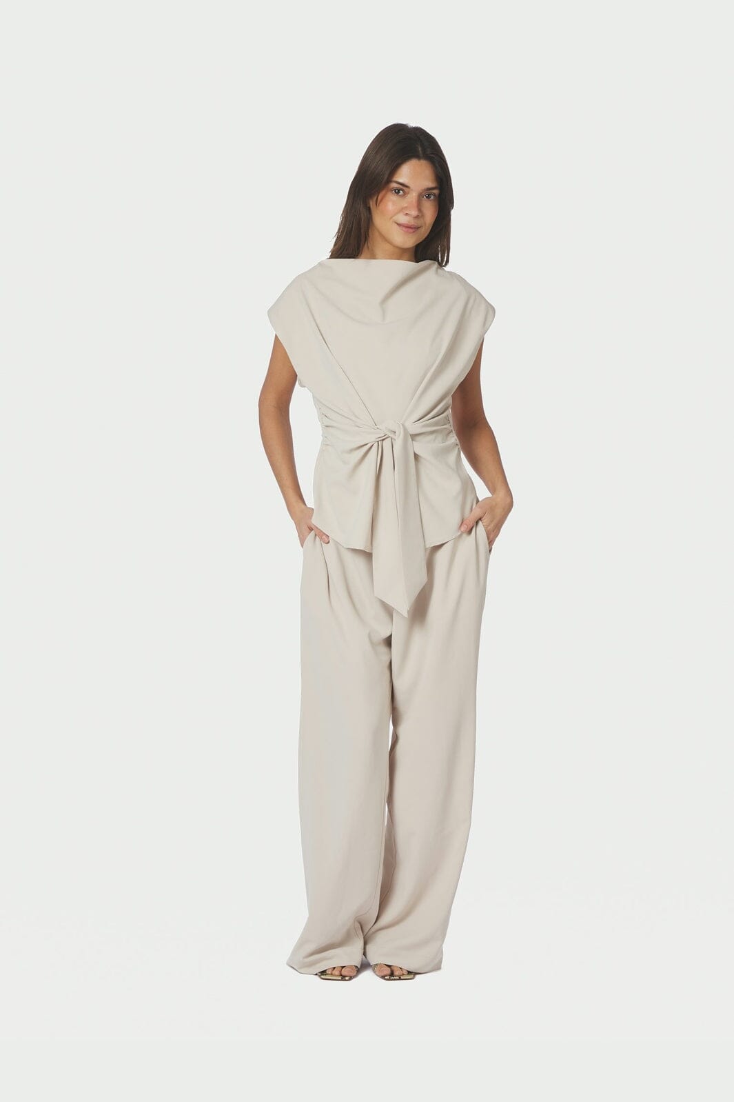 Neo Noir - Katarim Crepe Top 168938 - 124 - Ivory