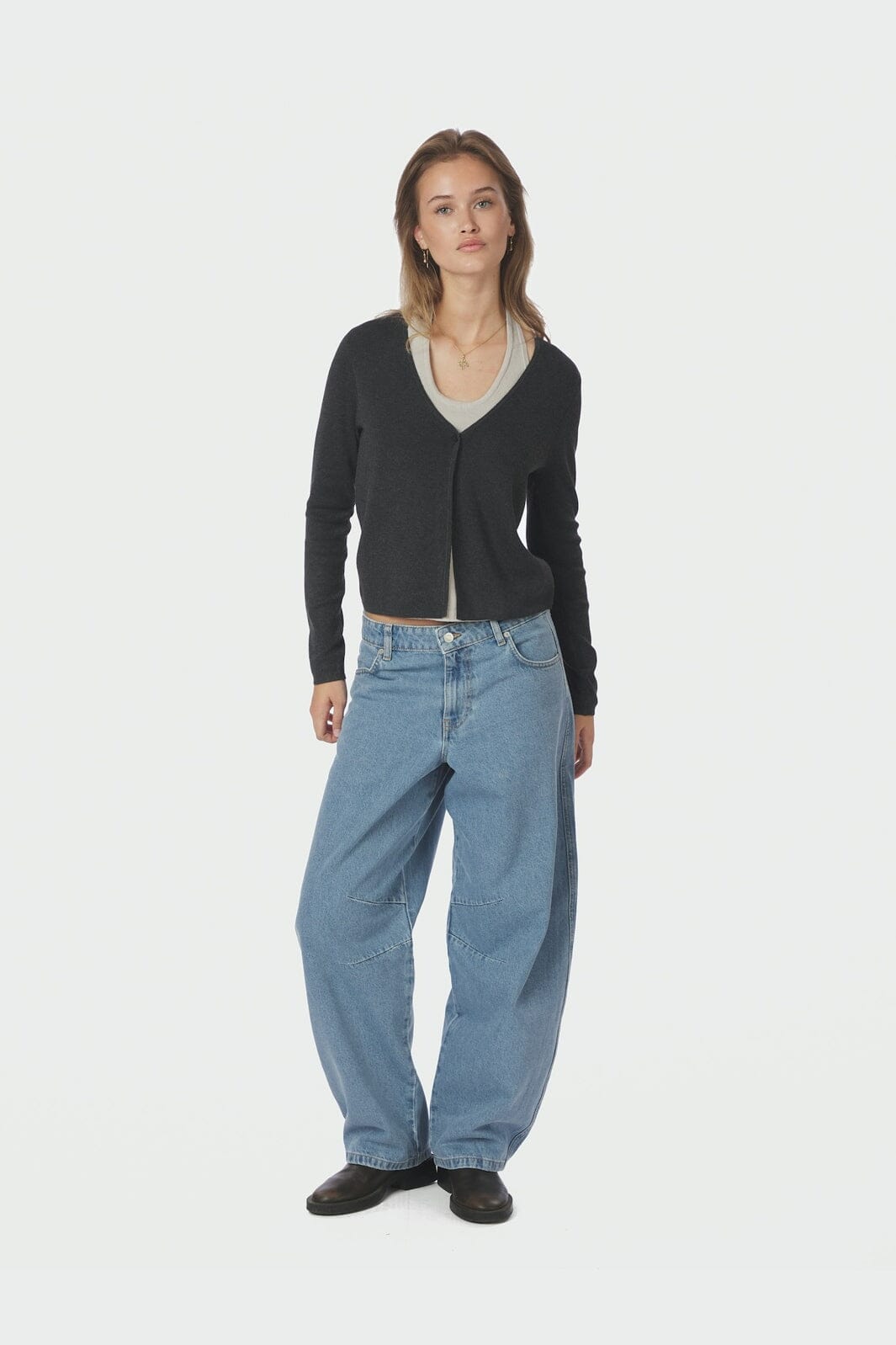 Neo Noir - Tamina Knit Blouse 168080 - 132 - Antracit