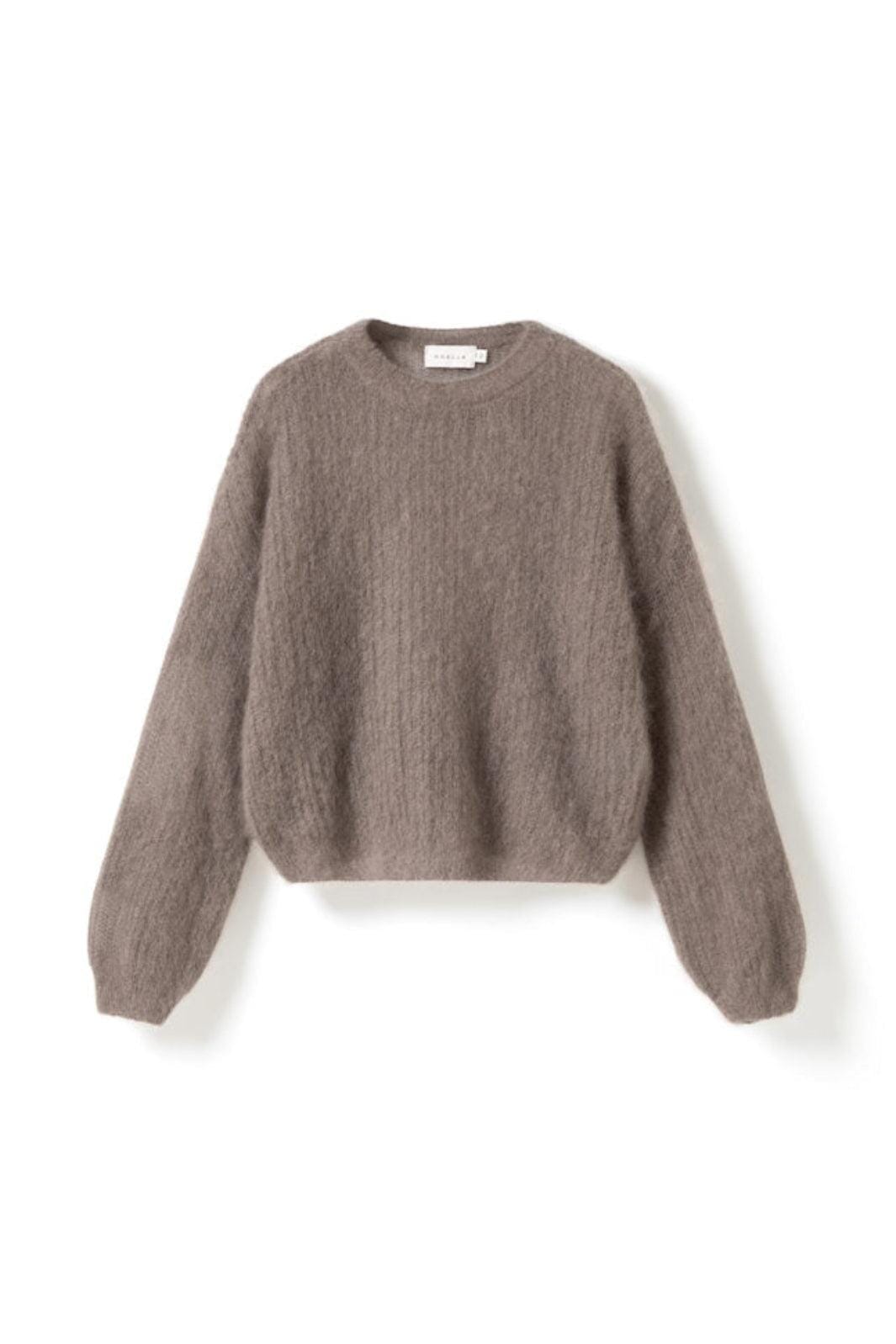 Noella - N-Lillee Knit 17030001 - 1438M/L - Timber Wolf Strikbluser 