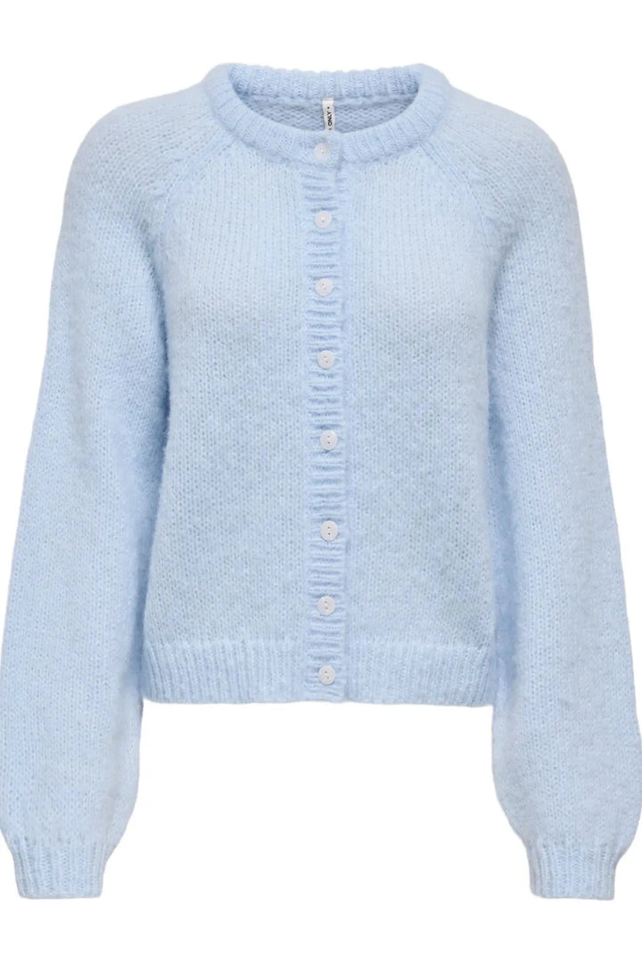 Only - Onlalyssa Ls Raglan Cardigan Nca Knt - 5068993 Cashmere Blue Fmop Button Cardigans 
