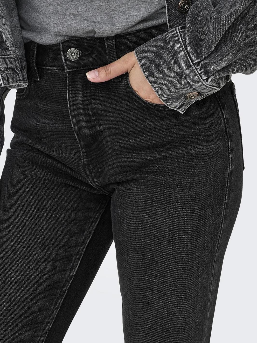 Only - Onlemily Str Nas997 - 3789845 Black Denim Nas997