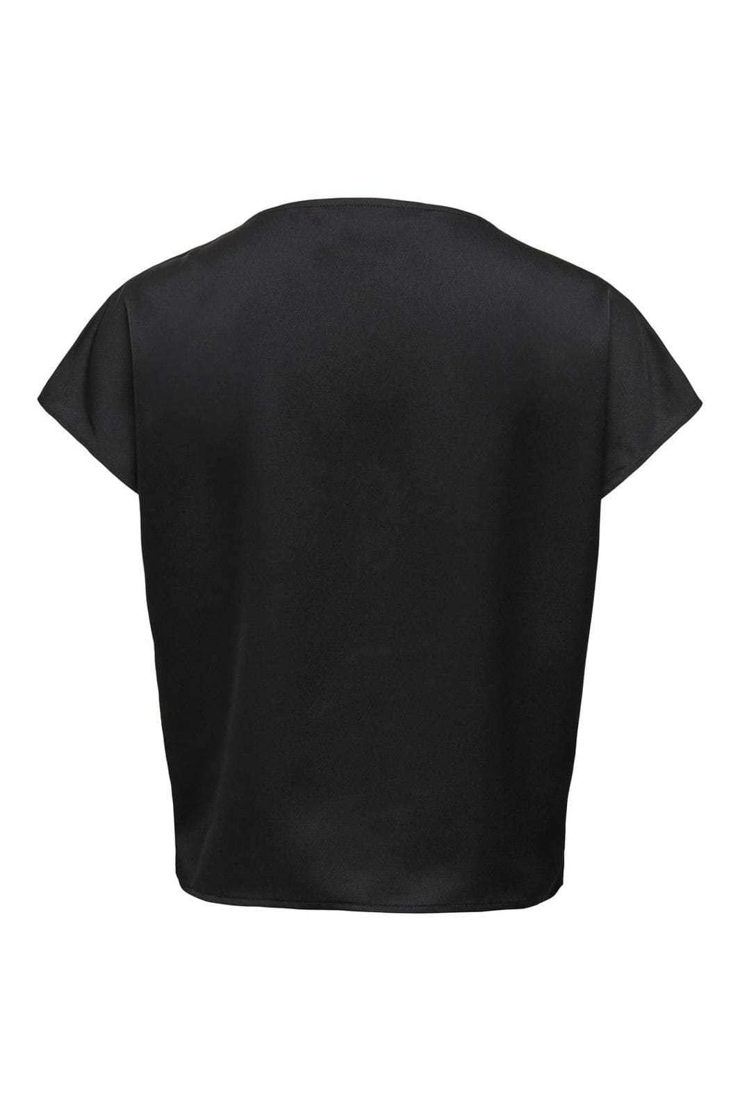Only - Onlfaraya S/L Button Lace Satin Top - 5080595 Black