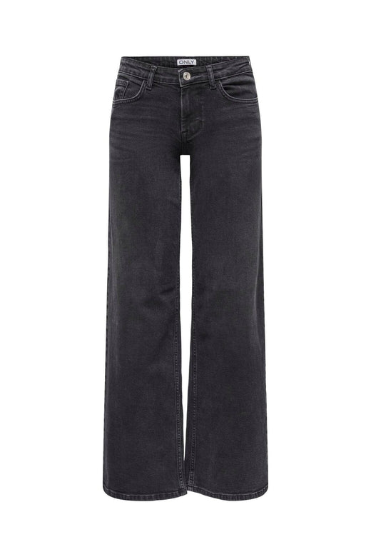 Only - Onljudy Lw Wide Leg Tai Epp - 4680454 Washed Black