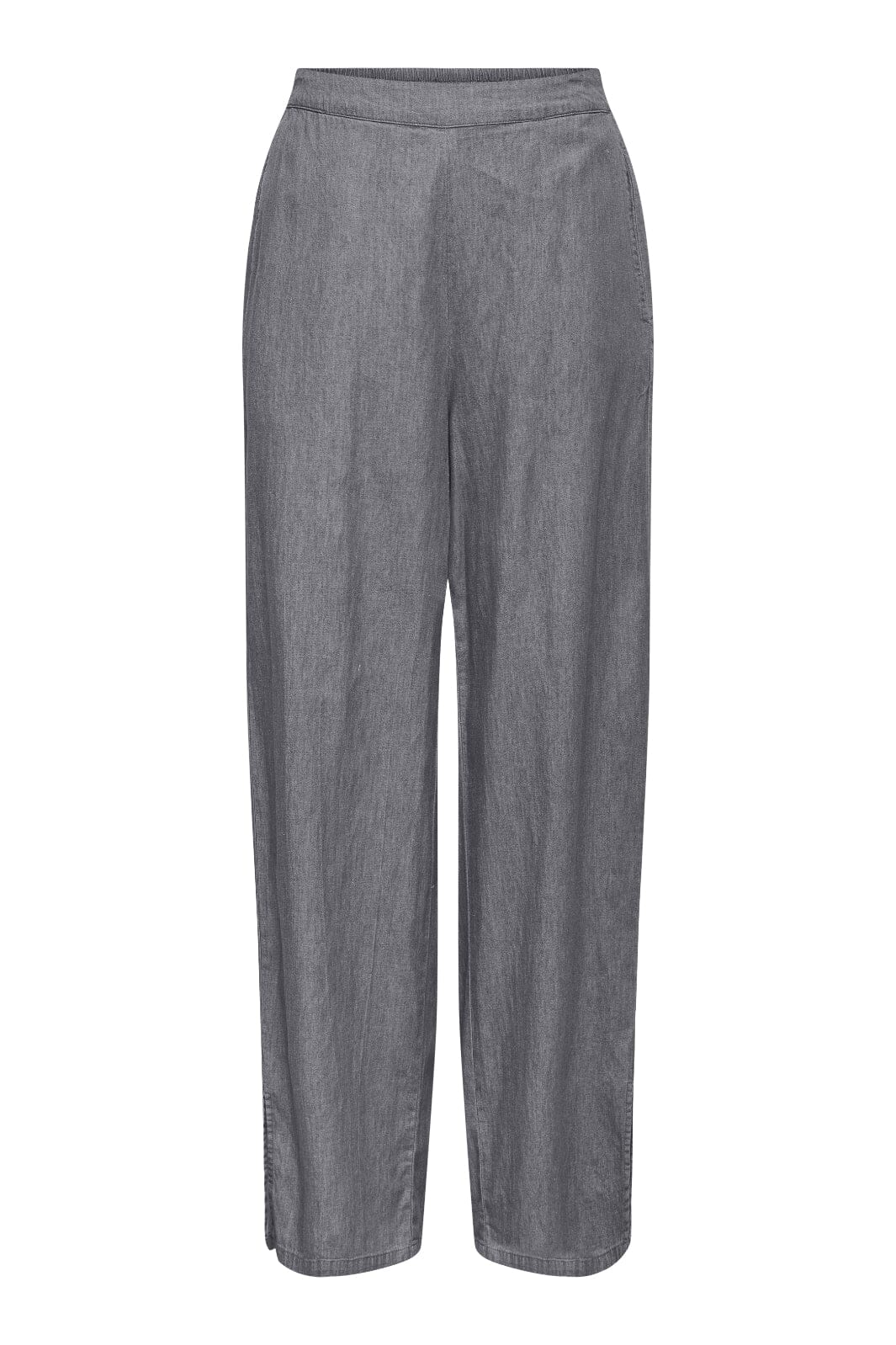 Only - Onlnova Azure Chiara Pant - 4764245 Grey Denim Bukser 