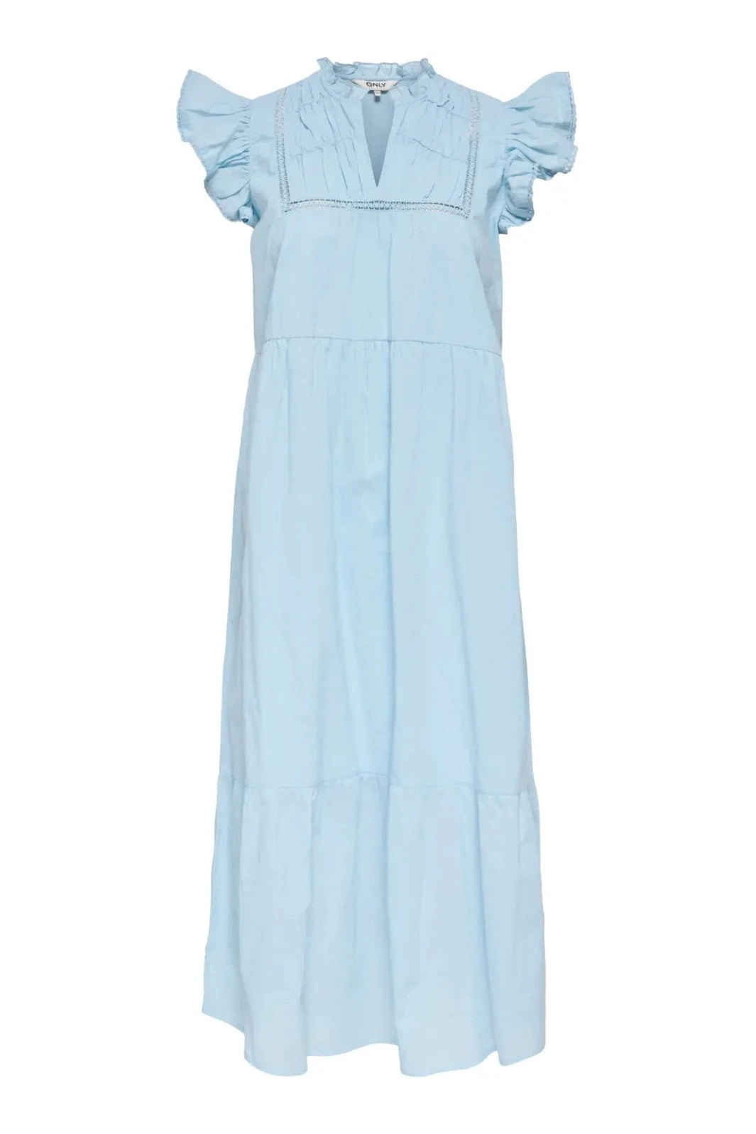 Only - Onltea-Idris S/L Frill Tape Dress - 5014281 Dream Blue Kjoler 