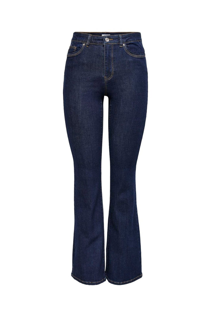 Only - Onlwauw Flared Rinse Gua030 - 3626892 Dark Blue Denim