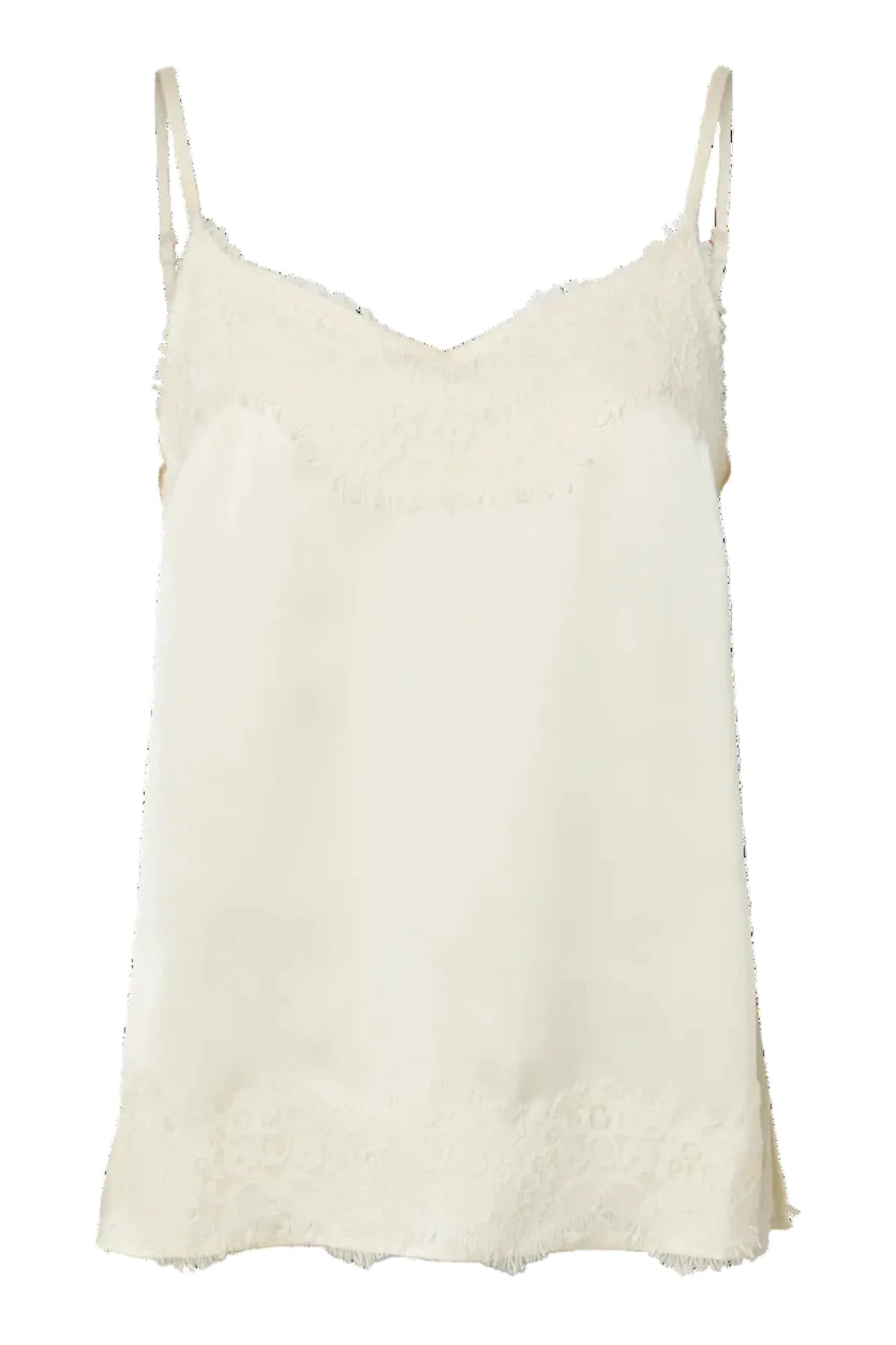 Pieces - Pcariel Sl Lace Detail Top Pp - 5049060 Birch Toppe 