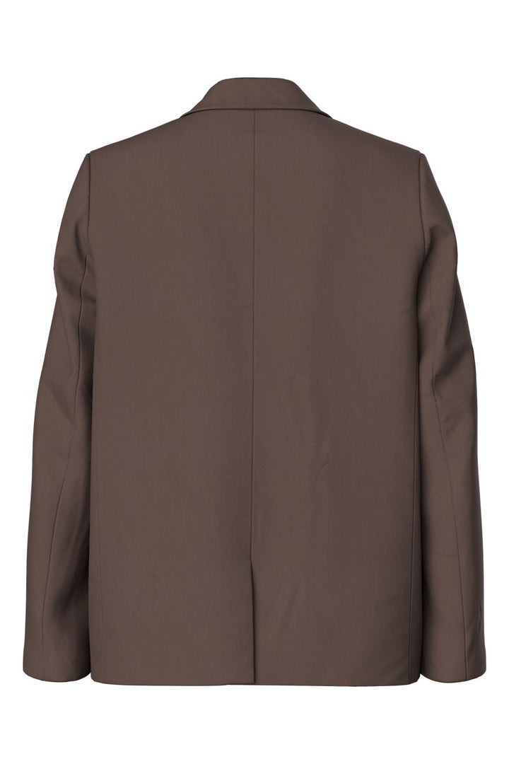Pieces - Pcbosella Ls Loose Blazer - 5052245 Hot Fudge