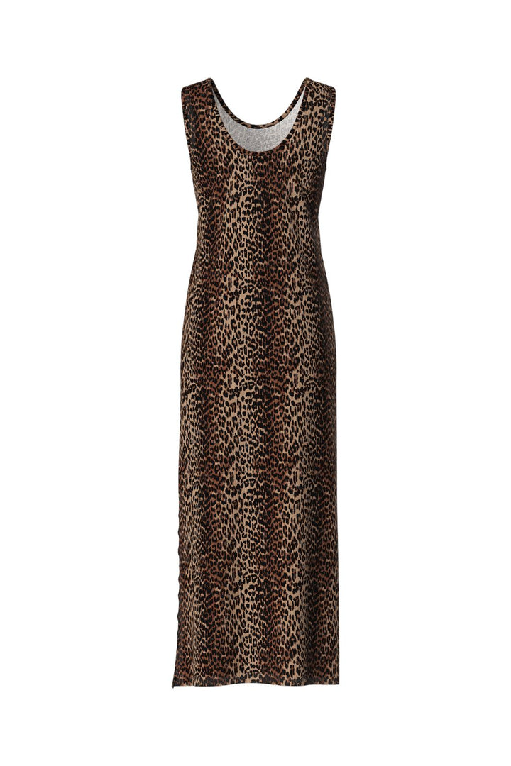 Pieces - Pcflora Sl Maxi Dress - 4699166 Black Leo