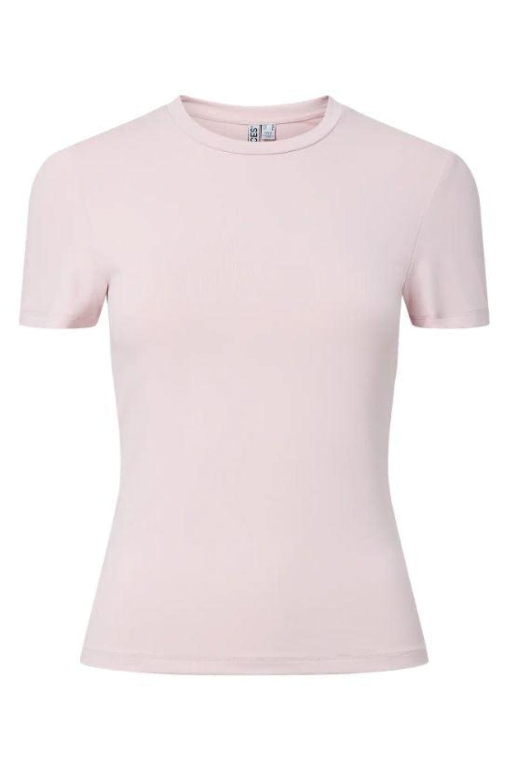 Pieces - Pclula Ss Tee - 4897673 Roseate Spoonbill T-shirts 
