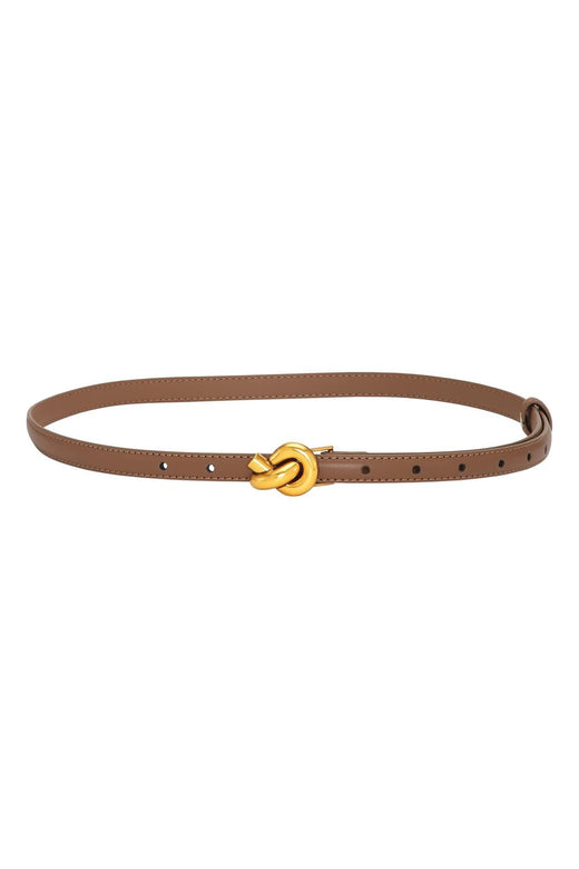 Plissé Copenhagen - Knot Belt 70-820-606 - Light Brown