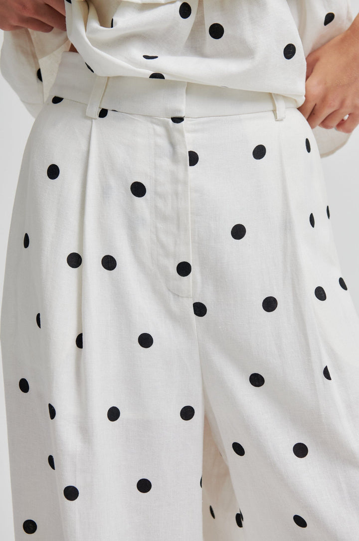 Second Female - Salliy Trousers 60845 - 1016 White Alyssum Bukser 