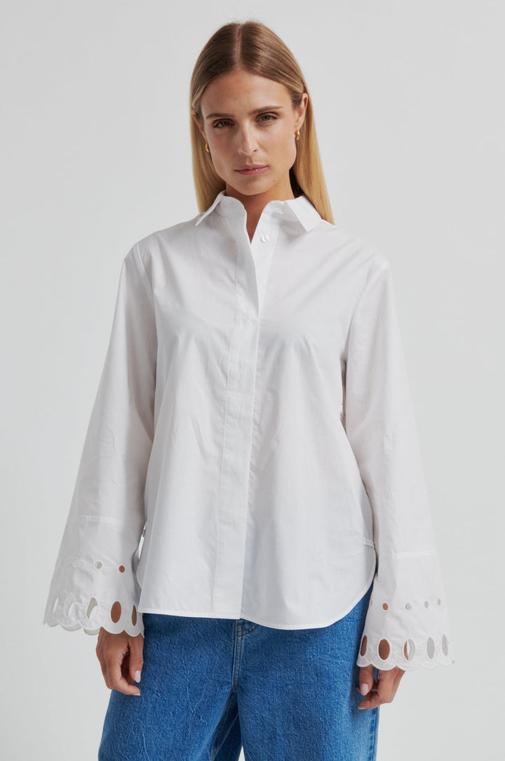 Second Female - Yenifer Shirt 60460 - 1001 White Skjorter 