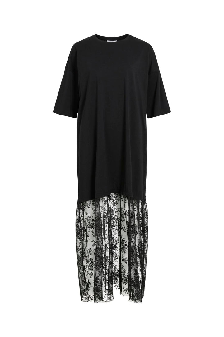 Vila - Vikata S/S Oversize Lace Dress /Ln - 5087635 Black
