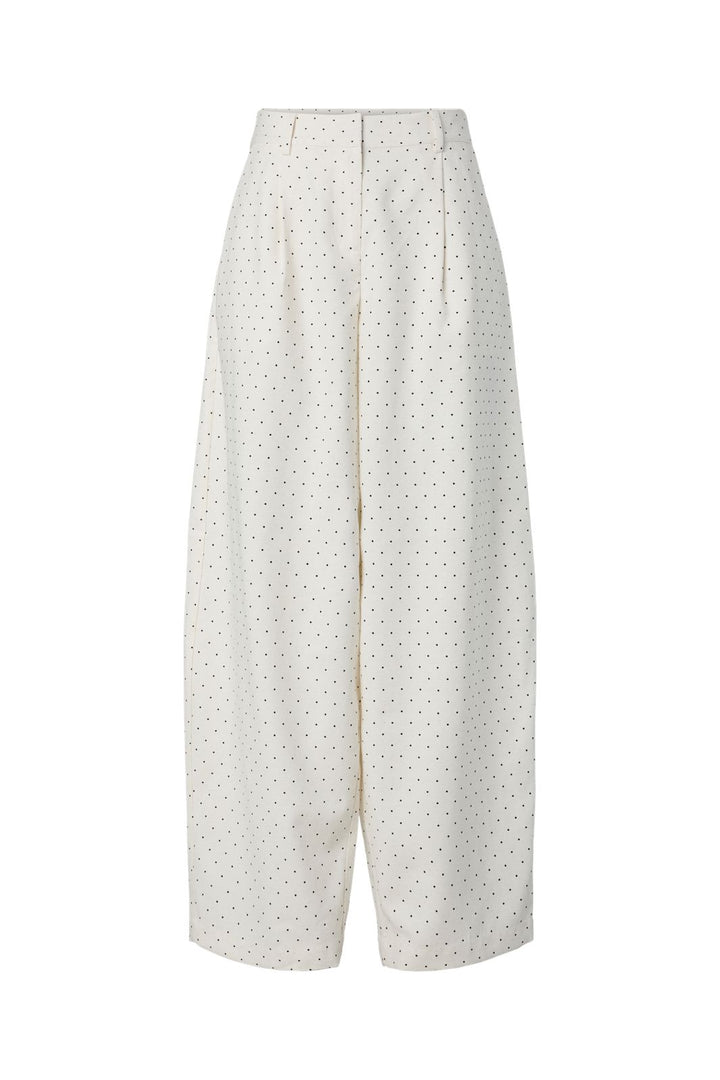 YAS - Yasdotly Barrel Pant - 5067493 Star White W. Black Dots