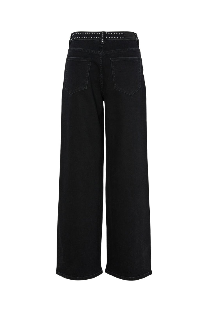 YAS - Yasnoelle Studded Jeans - 4931525 Dark Grey Denim