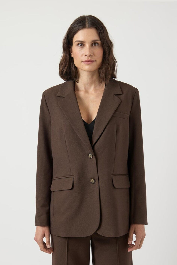 YAS - Yasreemaj Ls Blazer - 4961528 Chocolate Brown