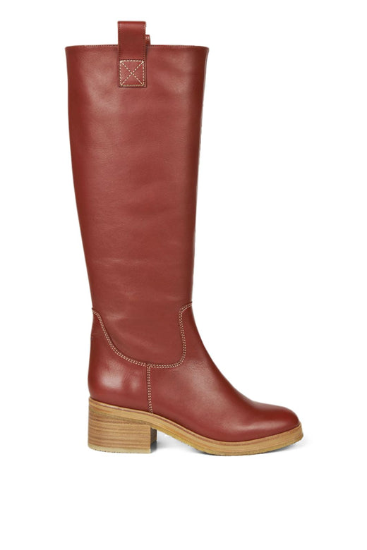 Angulus - High-leg boot with block heel and zipper - 1705 Støvler 