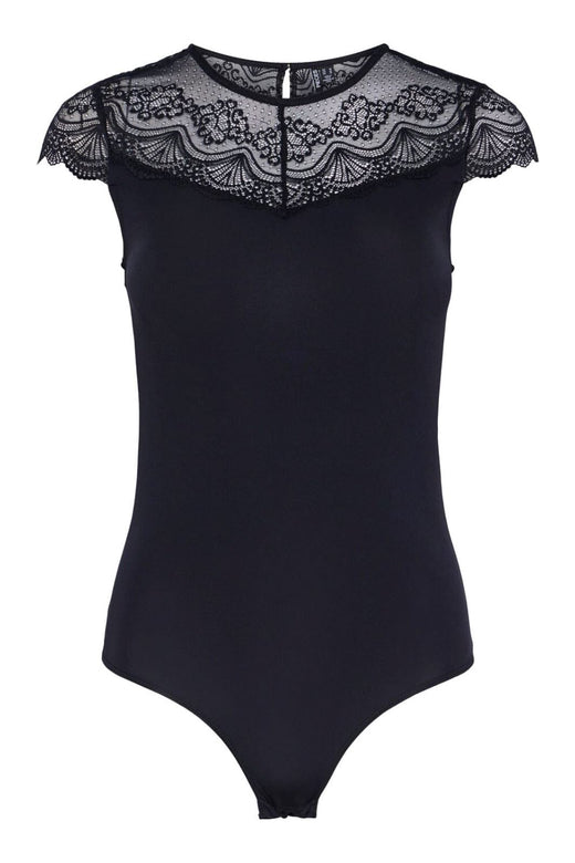 Pieces - Pcsinna Ss Bodystocking - 4439543 Black Bodystockings 